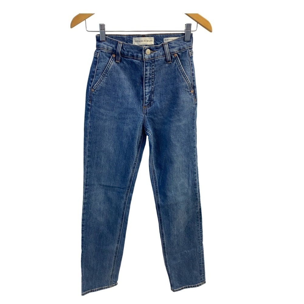 Denim Forum The Arlo Hi-Rise Trouser Straight Jean Size 24 - Picture 8 of 16
